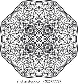 Mandala. Vintage decorative elements. Oriental pattern, vector illustration.