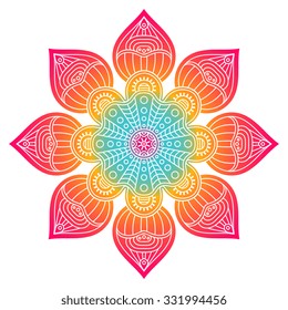 Mandala. Vintage decorative elements. Oriental pattern, vector illustration.  Islam, Arabic, Indian, turkish, pakistan, chinese, ottoman motifs