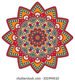 Mandala. Vintage decorative elements. Oriental pattern, vector illustration.  Islam, Arabic, Indian, turkish, pakistan, chinese, ottoman motifs