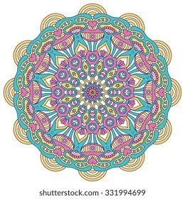Mandala. Vintage decorative elements. Oriental pattern, vector illustration.  Islam, Arabic, Indian, turkish, pakistan, chinese, ottoman motifs