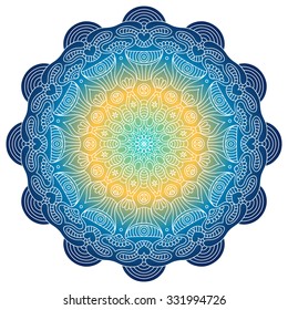 Mandala. Vintage decorative elements. Oriental pattern, vector illustration.  Islam, Arabic, Indian, turkish, pakistan, chinese, ottoman motifs