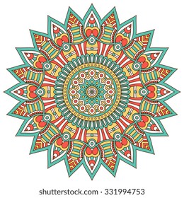 Mandala. Vintage decorative elements. Oriental pattern, vector illustration.  Islam, Arabic, Indian, turkish, pakistan, chinese, ottoman motifs