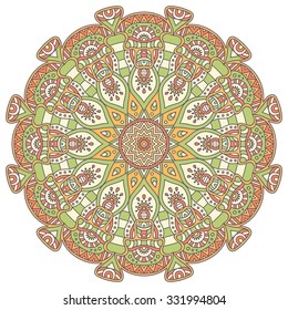 Mandala. Vintage decorative elements. Oriental pattern, vector illustration.  Islam, Arabic, Indian, turkish, pakistan, chinese, ottoman motifs