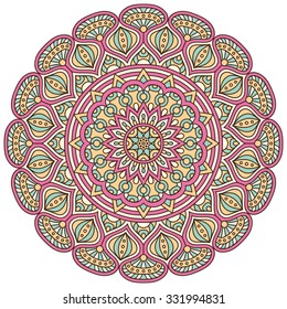 Mandala. Vintage decorative elements. Oriental pattern, vector illustration.  Islam, Arabic, Indian, turkish, pakistan, chinese, ottoman motifs
