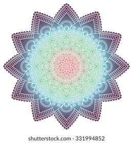 Mandala. Vintage decorative elements. Oriental pattern, vector illustration.  Islam, Arabic, Indian, turkish, pakistan, chinese, ottoman motifs