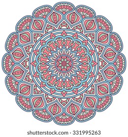 Mandala. Vintage decorative elements. Oriental pattern, vector illustration.  Islam, Arabic, Indian, turkish, pakistan, chinese, ottoman motifs