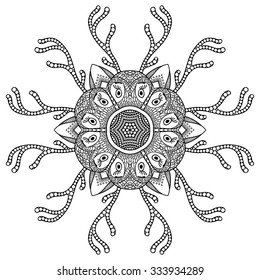 Mandala. Vintage decorative elements. Oriental pattern, vector illustration.  Islam, Arabic, Indian, turkish, pakistan, chinese, ottoman motifs