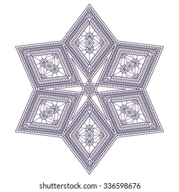 Mandala. Vintage decorative elements. Oriental pattern, vector illustration.  Islam, Arabic, Indian, turkish, pakistan, chinese, ottoman motifs