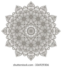 Mandala. Vintage decorative elements. Oriental pattern, vector illustration.  Islam, Arabic, Indian, turkish, pakistan, chinese, ottoman motifs