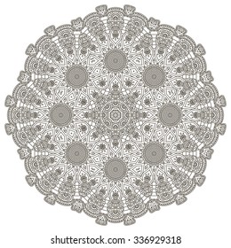 Mandala. Vintage decorative elements. Oriental pattern, vector illustration.  Islam, Arabic, Indian, turkish, pakistan, chinese, ottoman motifs
