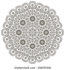 Mandala. Vintage decorative elements. Oriental pattern, vector illustration.  Islam, Arabic, Indian, turkish, pakistan, chinese, ottoman motifs