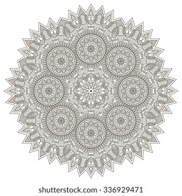 Mandala. Vintage decorative elements. Oriental pattern, vector illustration.  Islam, Arabic, Indian, turkish, pakistan, chinese, ottoman motifs