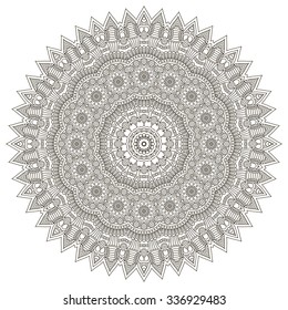 Mandala. Vintage decorative elements. Oriental pattern, vector illustration.  Islam, Arabic, Indian, turkish, pakistan, chinese, ottoman motifs