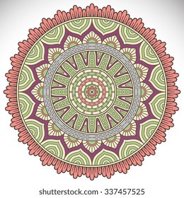 Mandala. Vintage decorative elements. Oriental pattern, vector illustration.  Islam, Arabic, Indian, turkish, pakistan, chinese, ottoman motifs