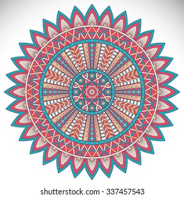 Mandala. Vintage decorative elements. Oriental pattern, vector illustration.  Islam, Arabic, Indian, turkish, pakistan, chinese, ottoman motifs