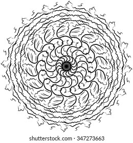 Mandala. Vintage decorative elements. Oriental pattern, vector illustration. Islam, Arabic, Indian, turkish, pakistan, chinese, ottoman motifs