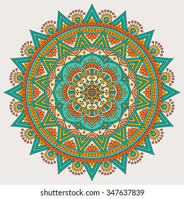 Mandala. Vintage decorative elements. Oriental pattern, vector illustration.  Islam, Arabic, Indian, turkish, pakistan, chinese, ottoman motifs