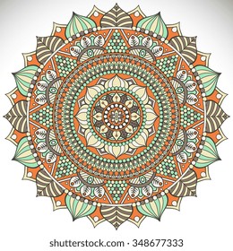 Mandala. Vintage decorative elements. Oriental pattern, vector illustration.  Islam, Arabic, Indian, turkish, pakistan, chinese, ottoman motifs