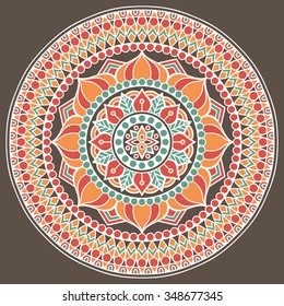 Mandala. Vintage decorative elements. Oriental pattern, vector illustration.  Islam, Arabic, Indian, turkish, pakistan, chinese, ottoman motifs