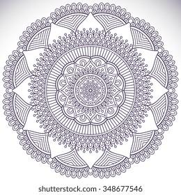 Mandala. Vintage decorative elements. Oriental pattern, vector illustration.  Islam, Arabic, Indian, turkish, pakistan, chinese, ottoman motifs