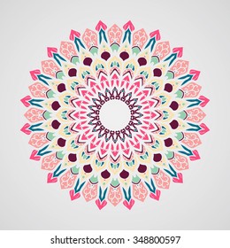 Mandala. Vintage decorative elements. Oriental pattern, vector illustration.