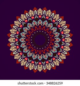 Mandala. Vintage decorative elements. Oriental pattern, vector illustration.