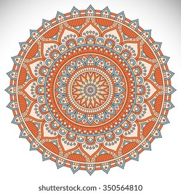 Mandala. Vintage decorative elements. Oriental pattern, vector illustration.  Islam, Arabic, Indian, turkish, pakistan, chinese, ottoman motifs