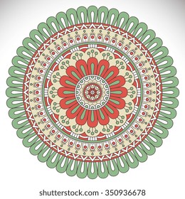 Mandala. Vintage decorative elements. Oriental pattern, vector illustration.  Islam, Arabic, Indian, turkish, pakistan, chinese, ottoman motifs