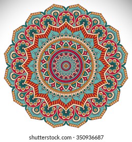 Mandala. Vintage decorative elements. Oriental pattern, vector illustration.  Islam, Arabic, Indian, turkish, pakistan, chinese, ottoman motifs