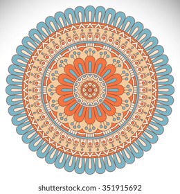 Mandala. Vintage decorative elements. Oriental pattern, vector illustration.  Islam, Arabic, Indian, turkish, pakistan, chinese, ottoman motifs