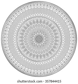 Mandala. Vintage decorative elements. Oriental pattern, vector illustration.  Islam, Arabic, Indian, turkish, pakistan, chinese, ottoman motifs