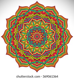 Mandala. Vintage decorative elements. Oriental pattern, vector illustration.  Islam, Arabic, Indian, Turkish, Pakistan, Chinese, Ottoman motifs