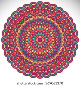 Mandala. Vintage decorative elements. Oriental pattern, vector illustration.  Islam, Arabic, Indian, Turkish, Pakistan, Chinese, Ottoman motifs
