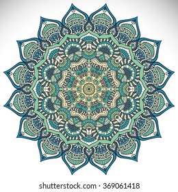 Mandala. Vintage decorative elements. Oriental pattern, vector illustration.  Islam, Arabic, Indian, Turkish, Pakistan, Chinese, Ottoman motifs