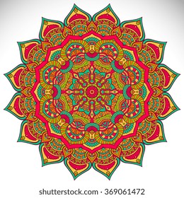 Mandala. Vintage decorative elements. Oriental pattern, vector illustration.  Islam, Arabic, Indian, Turkish, Pakistan, Chinese, Ottoman motifs