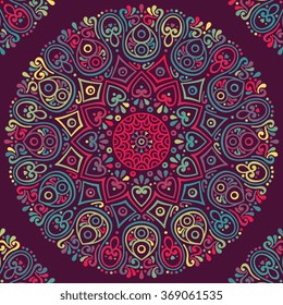 Mandala. Vintage decorative elements. Oriental pattern, vector illustration.  Islam, Arabic, Indian, Turkish, Pakistan, Chinese, Ottoman motifs