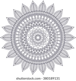Mandala. Vintage decorative elements. Oriental pattern, vector illustration. Islam, Arabic, Indian, turkish, pakistan, chinese, ottoman motifs