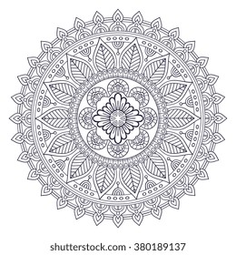 Mandala. Vintage decorative elements. Oriental pattern, vector illustration. Islam, Arabic, Indian, turkish, pakistan, chinese, ottoman motifs