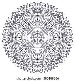 Mandala. Vintage decorative elements. Oriental pattern, vector illustration. Islam, Arabic, Indian, turkish, pakistan, chinese, ottoman motifs
