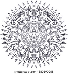 Mandala. Vintage decorative elements. Oriental pattern, vector illustration. Islam, Arabic, Indian, turkish, pakistan, chinese, ottoman motifs