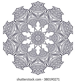 Mandala. Vintage decorative elements. Oriental pattern, vector illustration. Islam, Arabic, Indian, turkish, pakistan, chinese, ottoman motifs