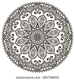 Mandala. Vintage decorative elements. Oriental pattern, vector illustration. Islam, Arabic, Indian, turkish, pakistan, chinese, ottoman motifs