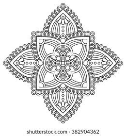 Mandala. Vintage decorative elements. Oriental pattern, vector illustration. Islam, Arabic, Indian, turkish, pakistan, chinese, ottoman motifs