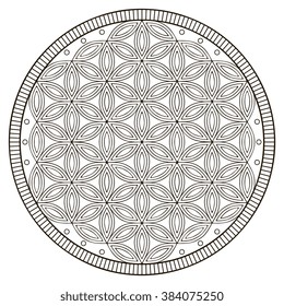 Mandala. Vintage decorative elements. Oriental pattern, vector illustration. Islam, Arabic, Indian, turkish, pakistan, chinese, ottoman motifs