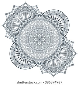 Mandala. Vintage decorative elements. Oriental pattern, vector illustration. Islam, Arabic, Indian, turkish, pakistan, chinese, ottoman motifs