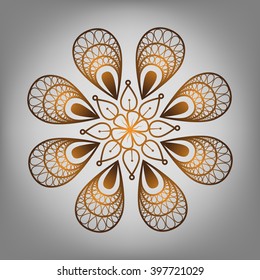 Mandala. Vintage decorative elements. Oriental pattern, vector illustration. Islam, Arabic, Indian, turkish, pakistan, chinese, ottoman motifs