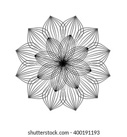 Mandala. Vintage decorative elements. Oriental pattern, vector illustration. Islam, Arabic, Indian, turkish, pakistan, chinese, ottoman motives
