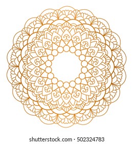 Mandala. Vintage decorative elements. Oriental pattern, Islam, Arabic, Indian motifs