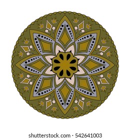 Mandala. Vintage decorative elements. Oriental pattern, Islam, Arabic, Indian motifs
