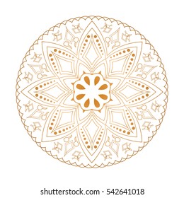 Mandala. Vintage decorative elements. Oriental pattern, Islam, Arabic, Indian motifs
